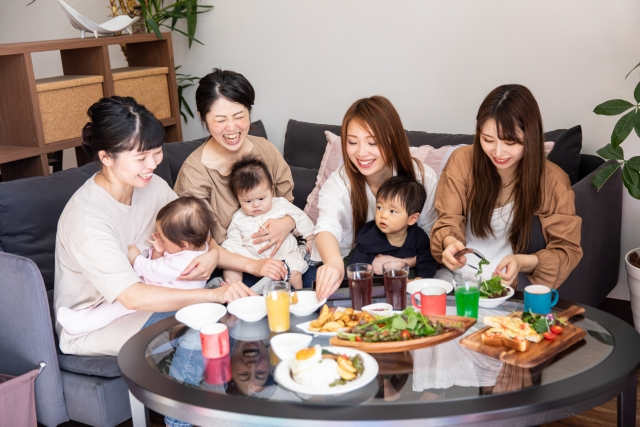 ママ友2〜3組で会いやすい