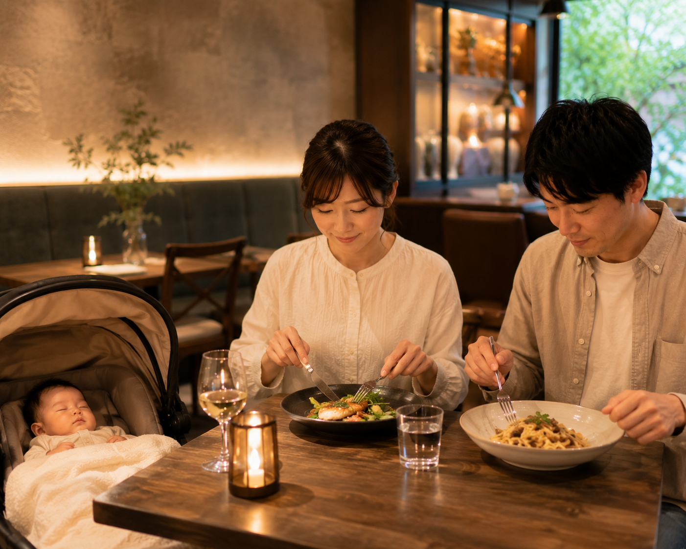 乳児が寝てる間に静かに食べたい